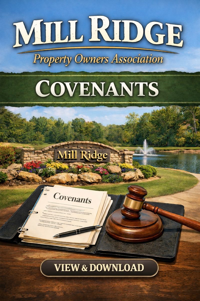 MillRidge Covenants